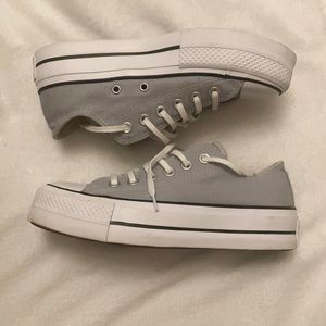 Converse Gray Platform sneakers